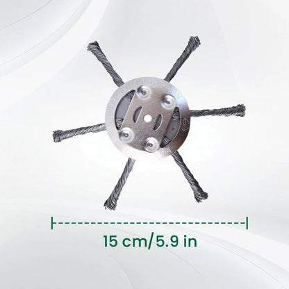 Heavy-Duty Steel Wire Trimmer Head for Cordless Weed Trimmers