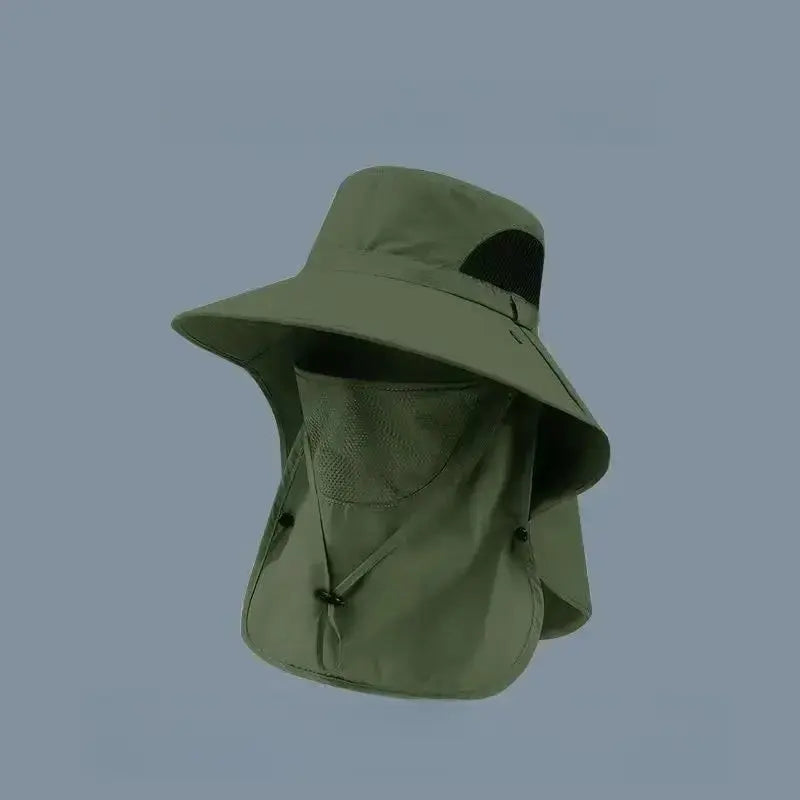 Detachable Outdoor Fishing Face Covering Neck Protection Sun Hat