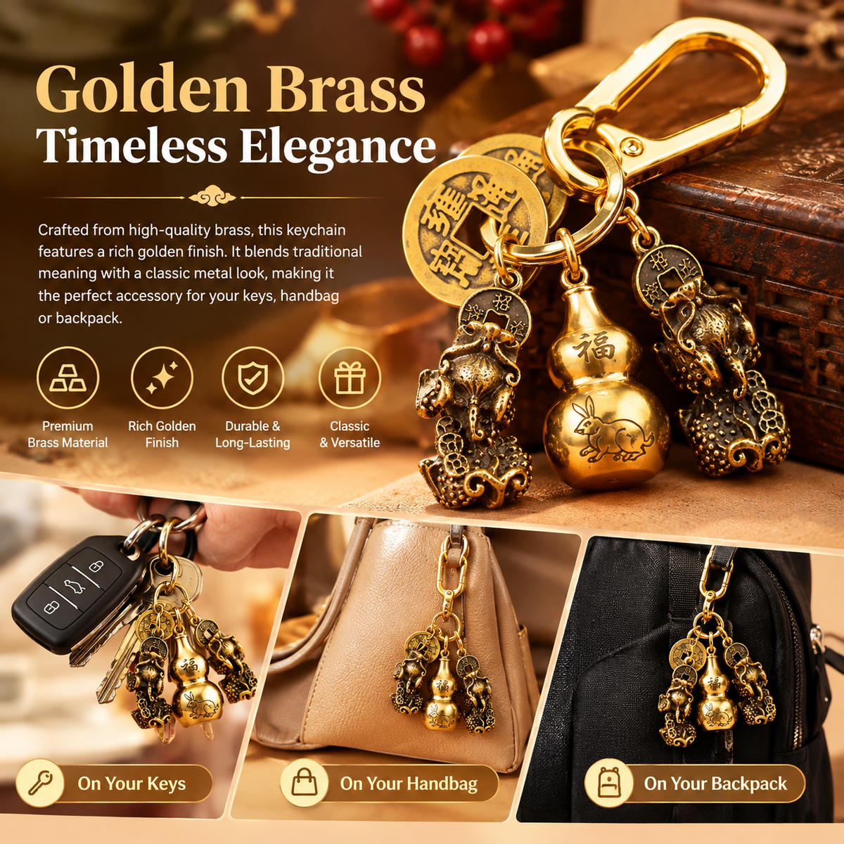 Golden Brass with Timeless Appeal
