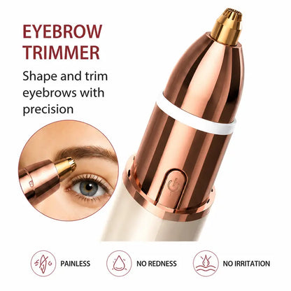 2 in 1 facial & eyebrow hair trimmer for Women