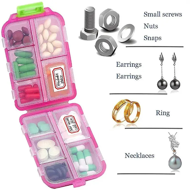 💊Portable Travel Pill Organizer