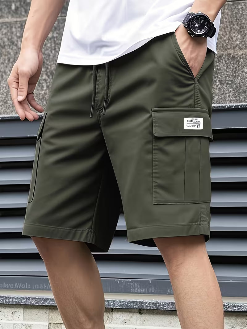 Men’s Summer 2-Pack Cargo Shorts with Multiple Pockets