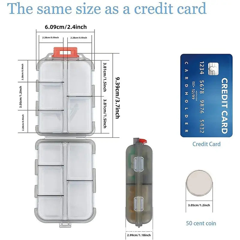 💊Portable Travel Pill Organizer