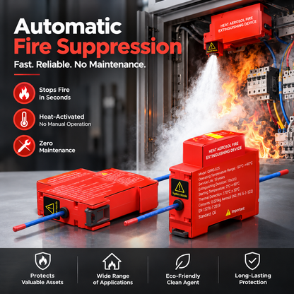 Automatic Aerosol Fire Suppression Device – Heat-Activated & Zero Maintenance