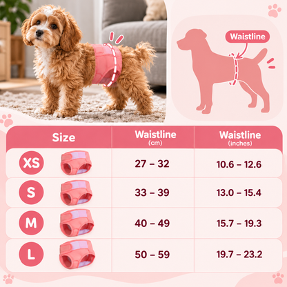 Reusable Waterproof Dog Diapers | Comfortable Fit for Everyday Protection