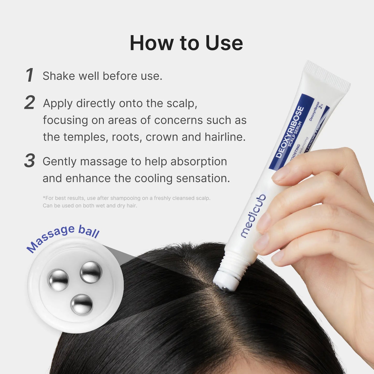 EGF Deoxyribose Cooling Roll-On – Fuller Hair & Scalp Revival Serum