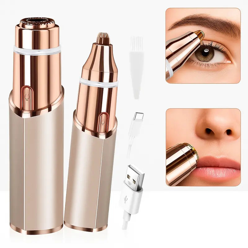 2 in 1 facial & eyebrow hair trimmer for Women