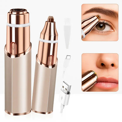 2 in 1 facial & eyebrow hair trimmer for Women