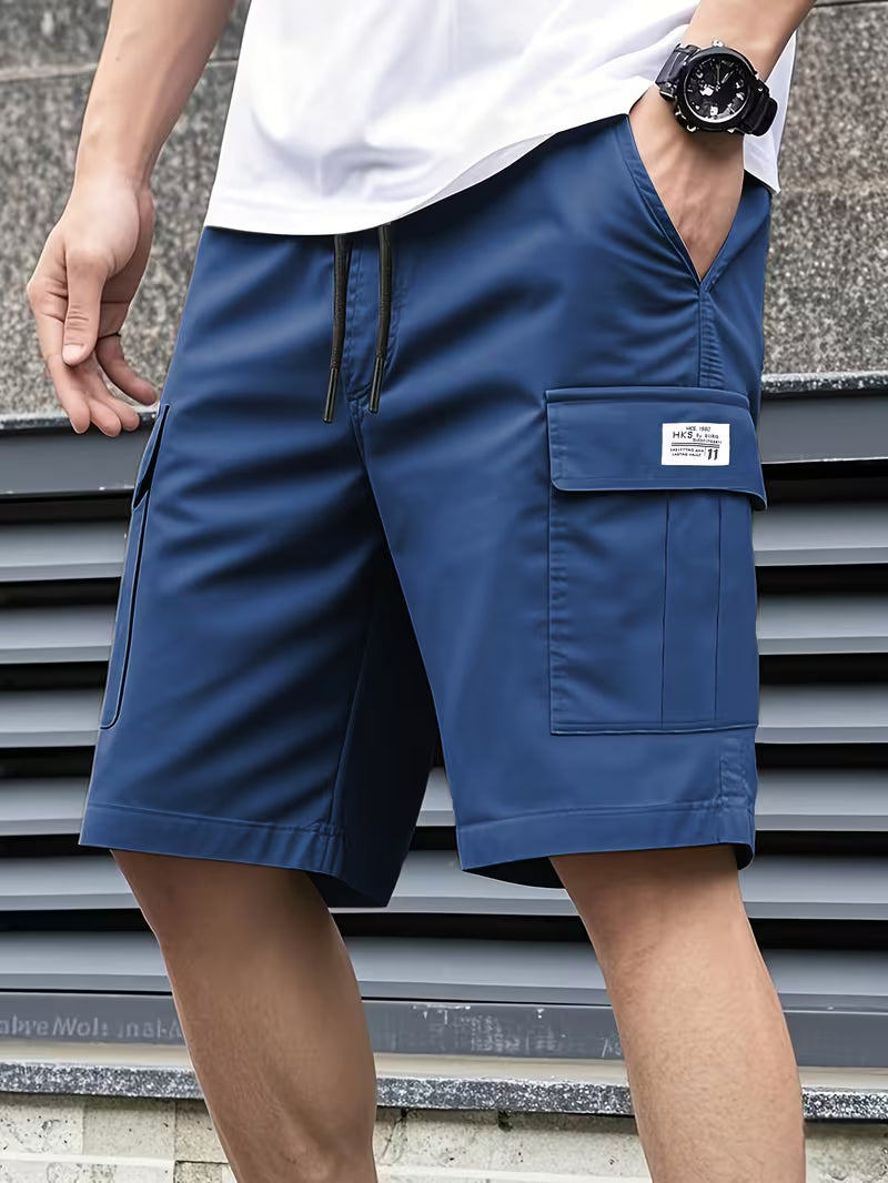 Men’s Summer 2-Pack Cargo Shorts with Multiple Pockets