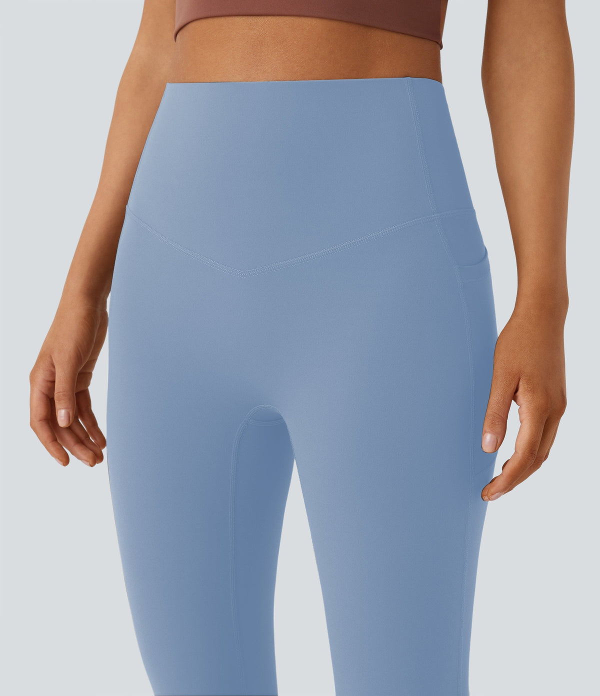 UltraSculpt™ SoCinched High Waisted Tummy Control Side Pocket Shaping Yoga Bootcut Leggings