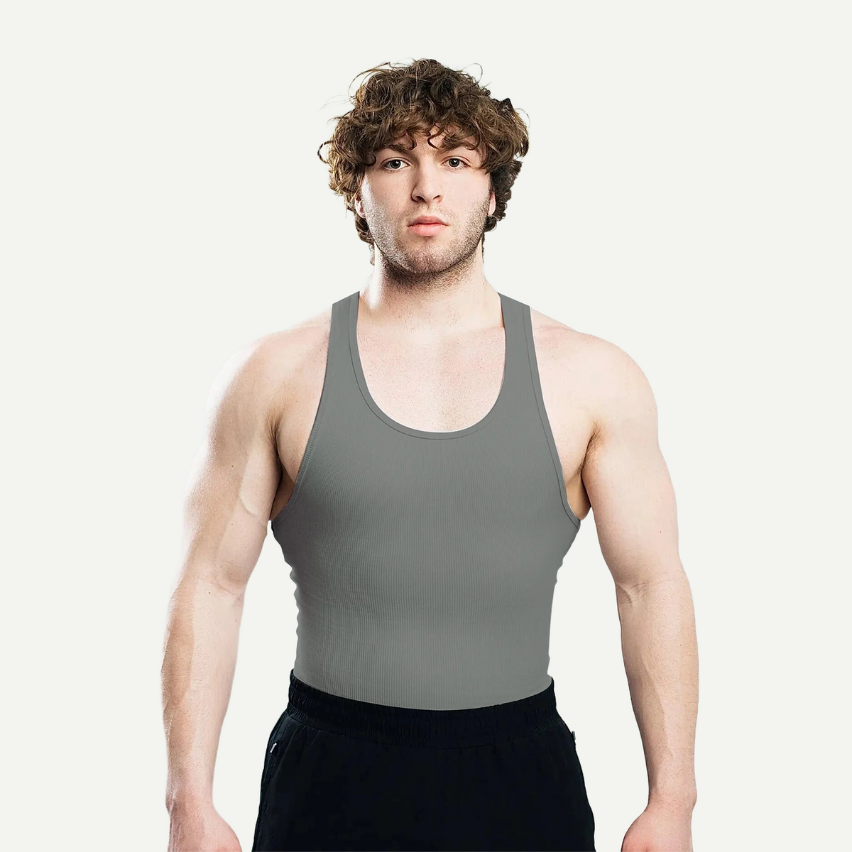 Men's Ribbed Sleeveless Shirt