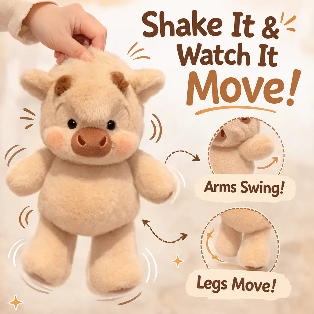 Running Highland Cow Plushie