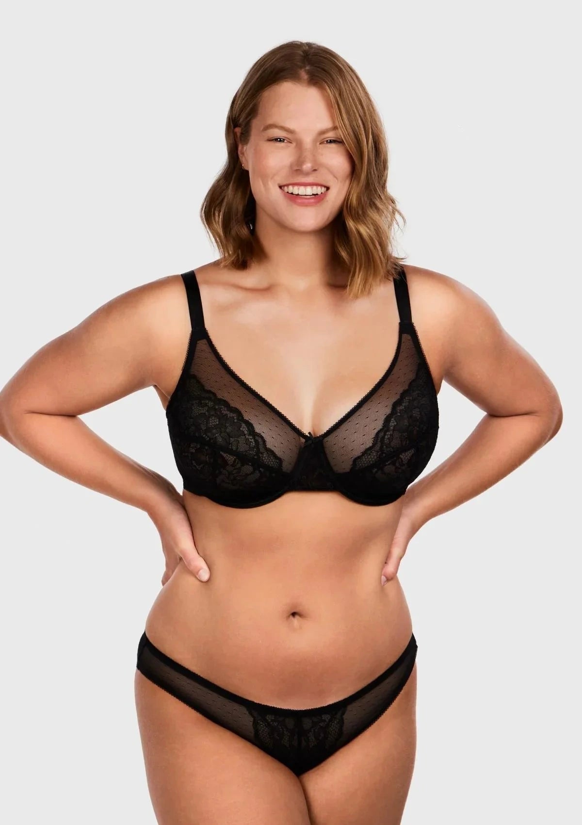 Enchante Unlined Non-padded Lace Underwire Bra