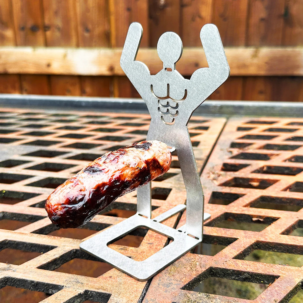 3PCS Funny BBQ Stand Man Hot Dog Holder