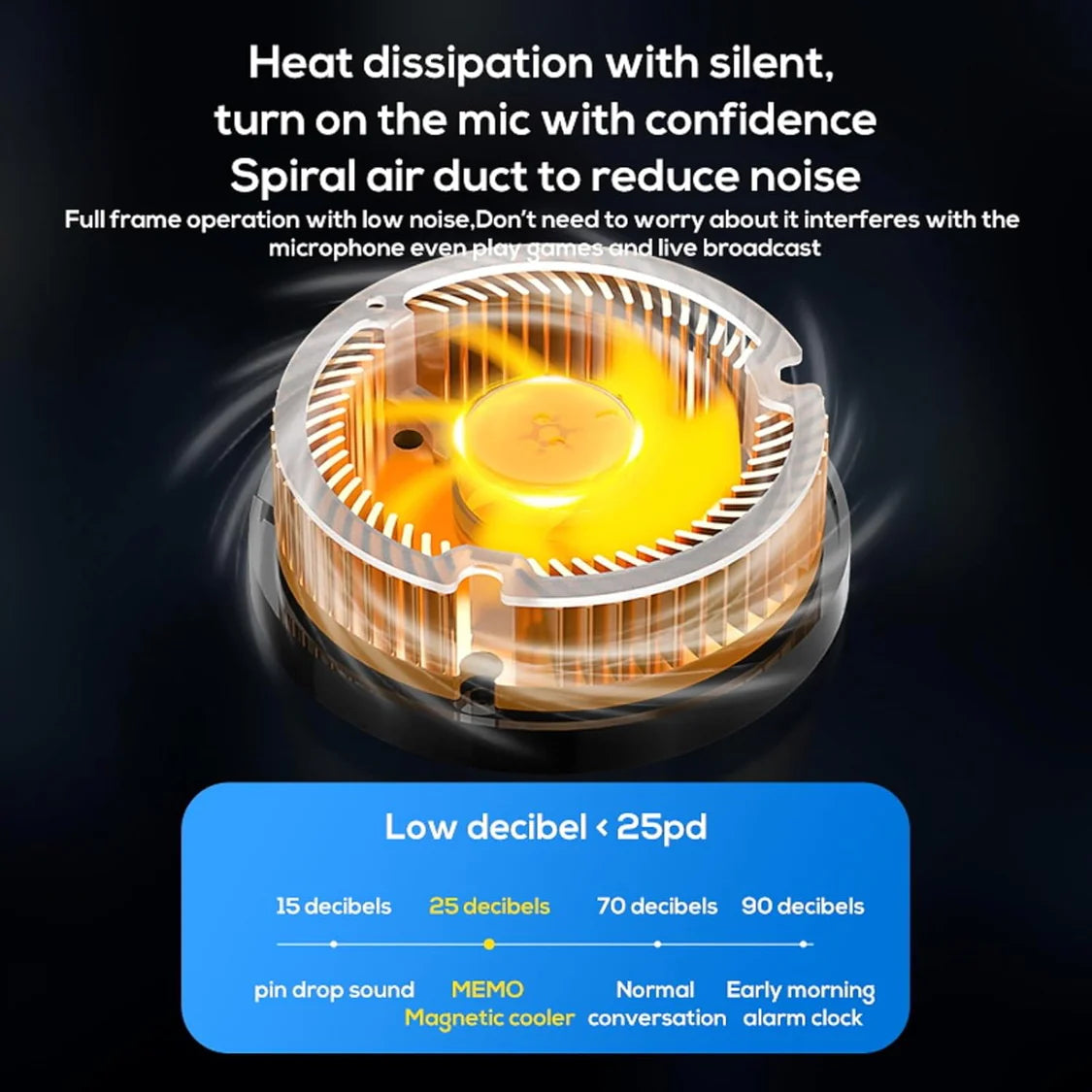 CX07 Magnetic Phone Cooler Fan