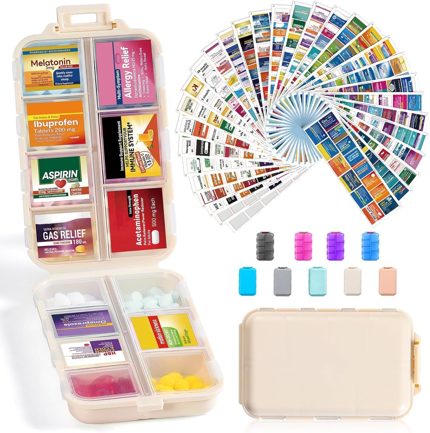 Portable Travel Pill Organizer