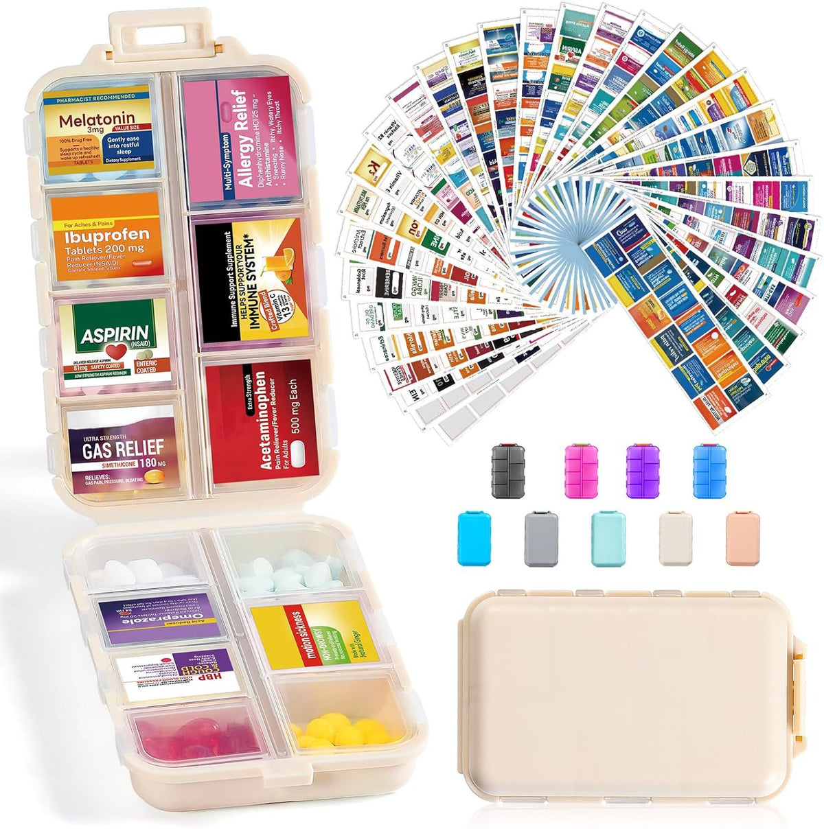 💊Portable Travel Pill Organizer