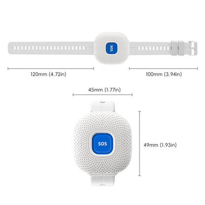 SOS Emergency Alert Bracelet for Seniors – Instant Panic Button with App Notification