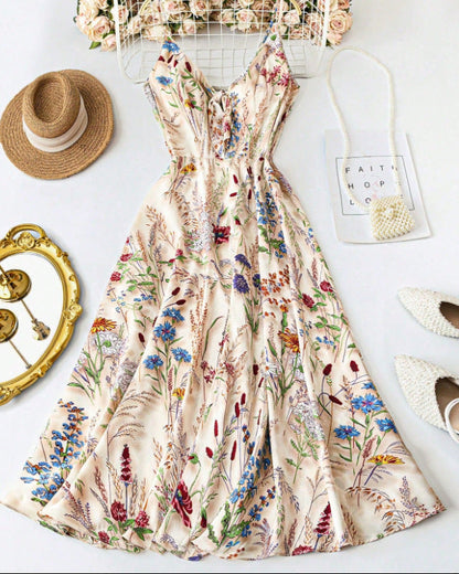 Women's Boho Floral-Print Cami Dress