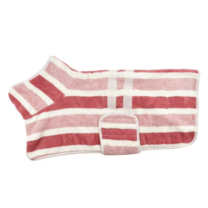 Quick-Dry Dog Bathrobe – Super Absorbent Adjustable Pet Towel Coat