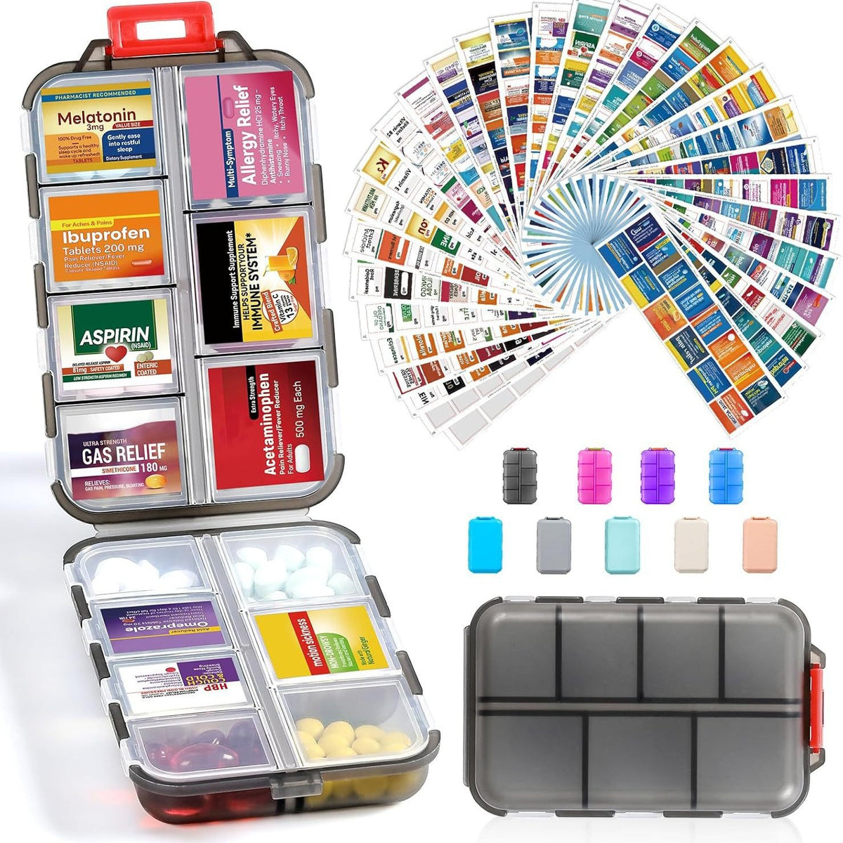 💊Portable Travel Pill Organizer