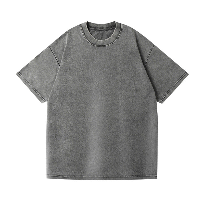 Men’s Oversized Vintage Washed T-Shirt (4pcs) – Loose Fit Cotton Tee