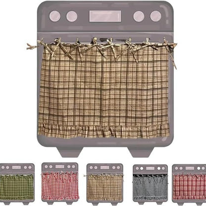 Handmade Oven Skirt Cover – Rustic Kitchen Decor Accent
