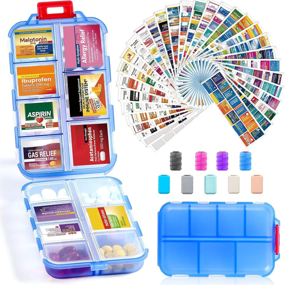 💊Portable Travel Pill Organizer