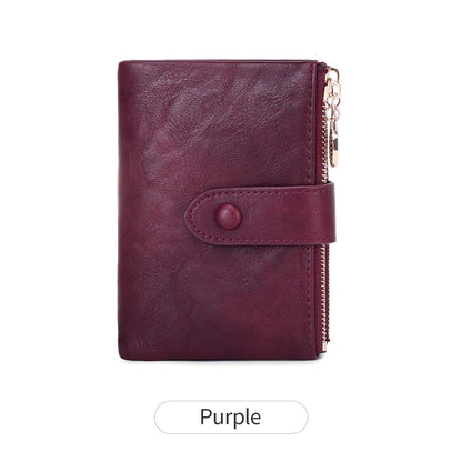 Women’s Small Tri-Fold Wallet – 18 Card Slots, Compact Design