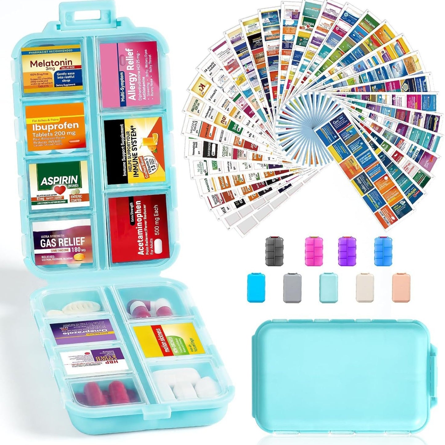 Portable Travel Pill Organizer