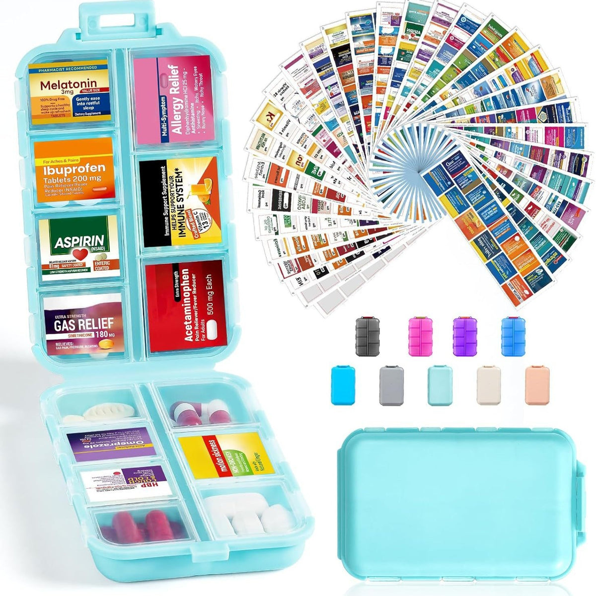 💊Portable Travel Pill Organizer