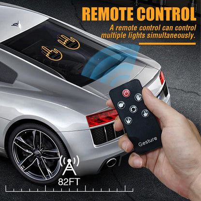 Car Gesture Decorative Lights|Remote Control 4 Mode Fun Finger Lights