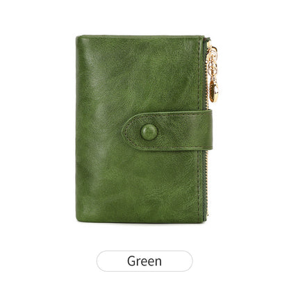 Women’s Small Tri-Fold Wallet – 18 Card Slots, Compact Design