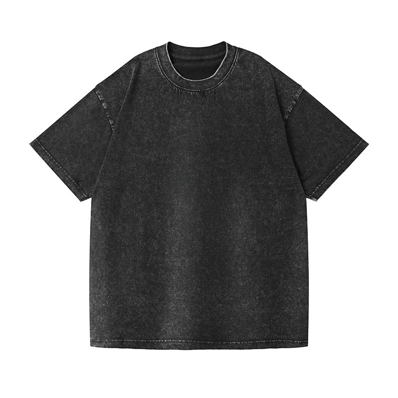 Men’s Oversized Vintage Washed T-Shirt (4pcs) – Loose Fit Cotton Tee