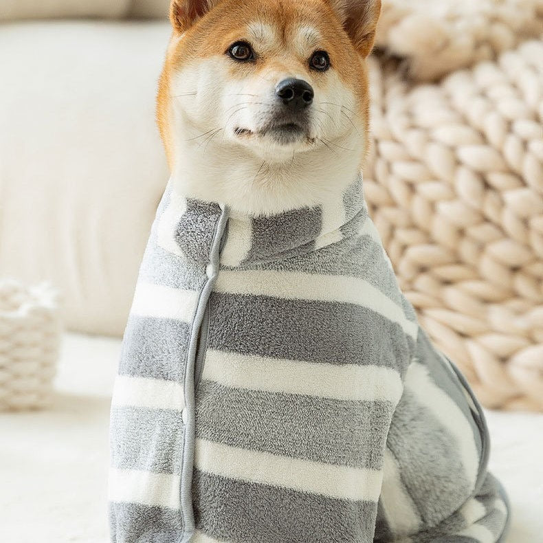 Quick-Dry Dog Bathrobe – Super Absorbent Adjustable Pet Towel Coat