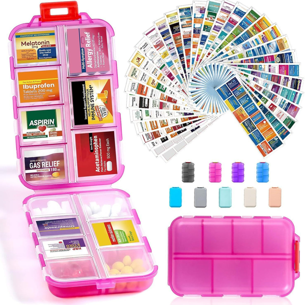💊Portable Travel Pill Organizer