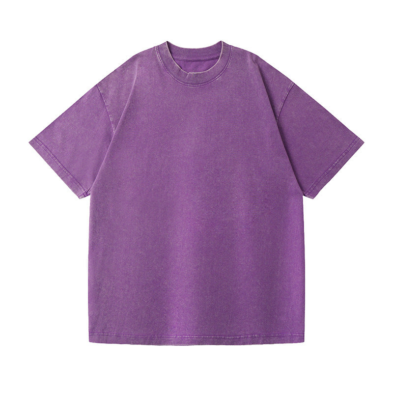 Men’s Oversized Vintage Washed T-Shirt (4pcs) – Loose Fit Cotton Tee