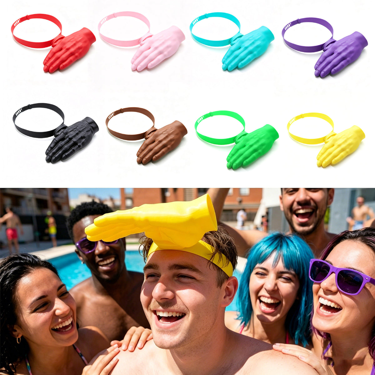 🖐️ Fun Palm-Shaped Sun Hat – Give the Sun a High-Five