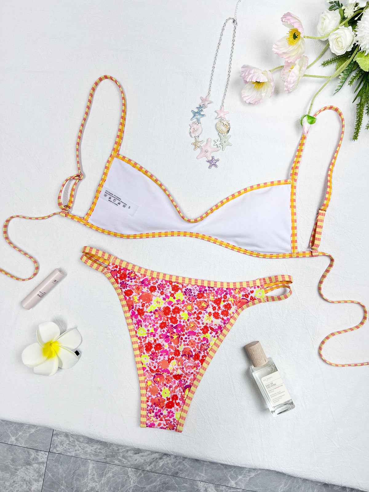 Floral Print Bikini Set – Two-Piece Chic Summer Swimsuit for Beach & Vacation