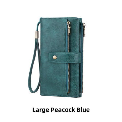 Women’s Small Tri-Fold Wallet – 18 Card Slots, Compact Design