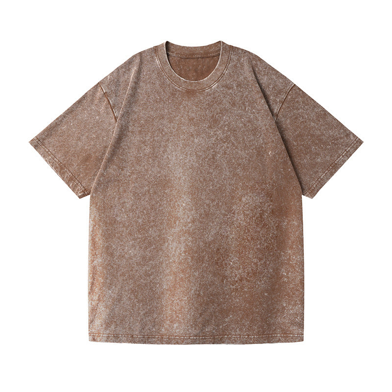 Men’s Oversized Vintage Washed T-Shirt (4pcs) – Loose Fit Cotton Tee