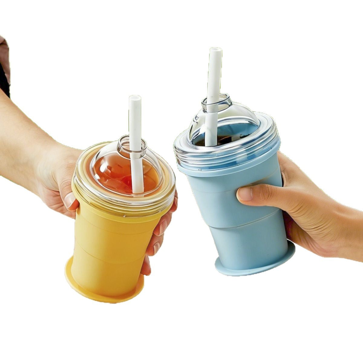 Foldable Silicone Ice Ball Cup – 2-in-1 Drink & Mold