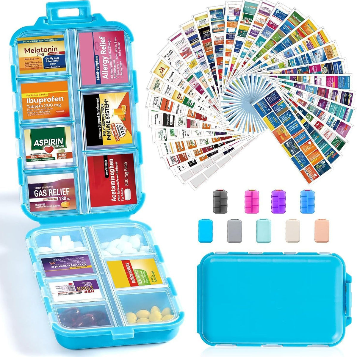 💊Portable Travel Pill Organizer