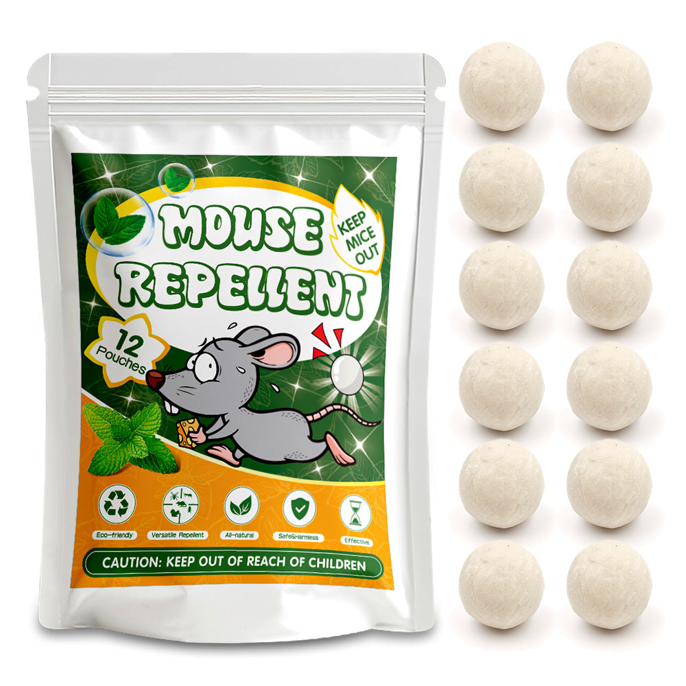 Natural Peppermint Rodent Repellent Balls – 12 Pack Indoor & Outdoor Pest Control