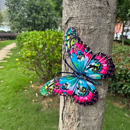 3D Metal Butterfly Wall Decor – Vibrant Outdoor Garden Art