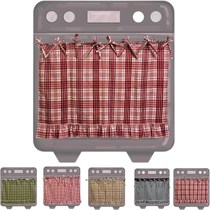 Handmade Oven Skirt Cover – Rustic Kitchen Decor Accent