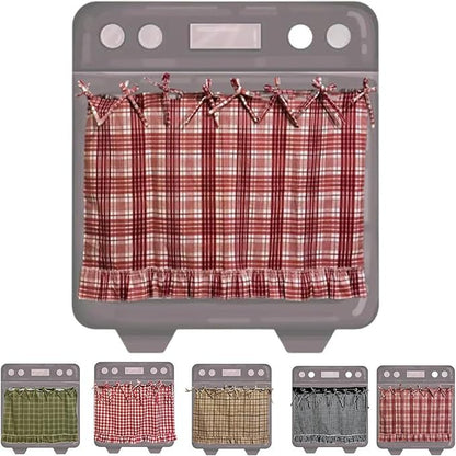 Handmade Oven Skirt Cover – Rustic Kitchen Decor Accent