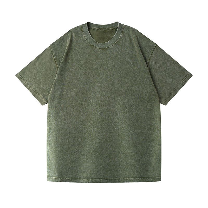 Men’s Oversized Vintage Washed T-Shirt (4pcs) – Loose Fit Cotton Tee