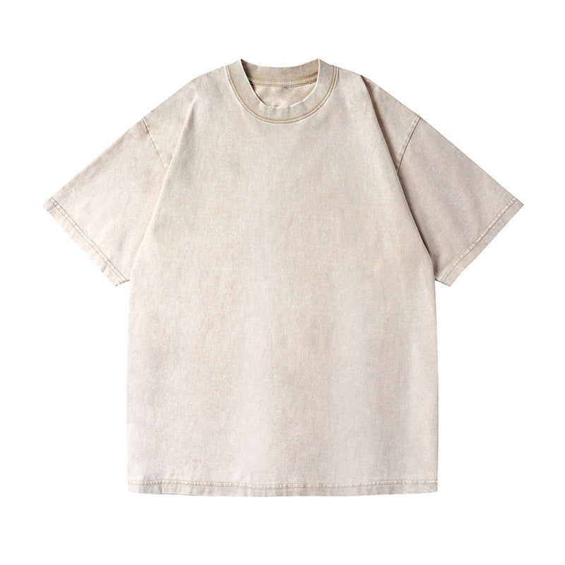 Men’s Oversized Vintage Washed T-Shirt (4pcs) – Loose Fit Cotton Tee