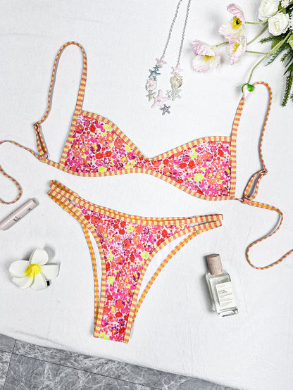 👙Floral Print Bikini Set – Two-Piece Chic Summer Swimsuit for Beach & Vacation